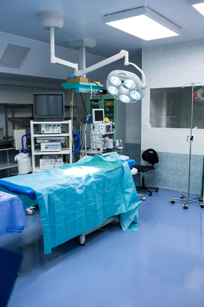 Home interior view of operating room